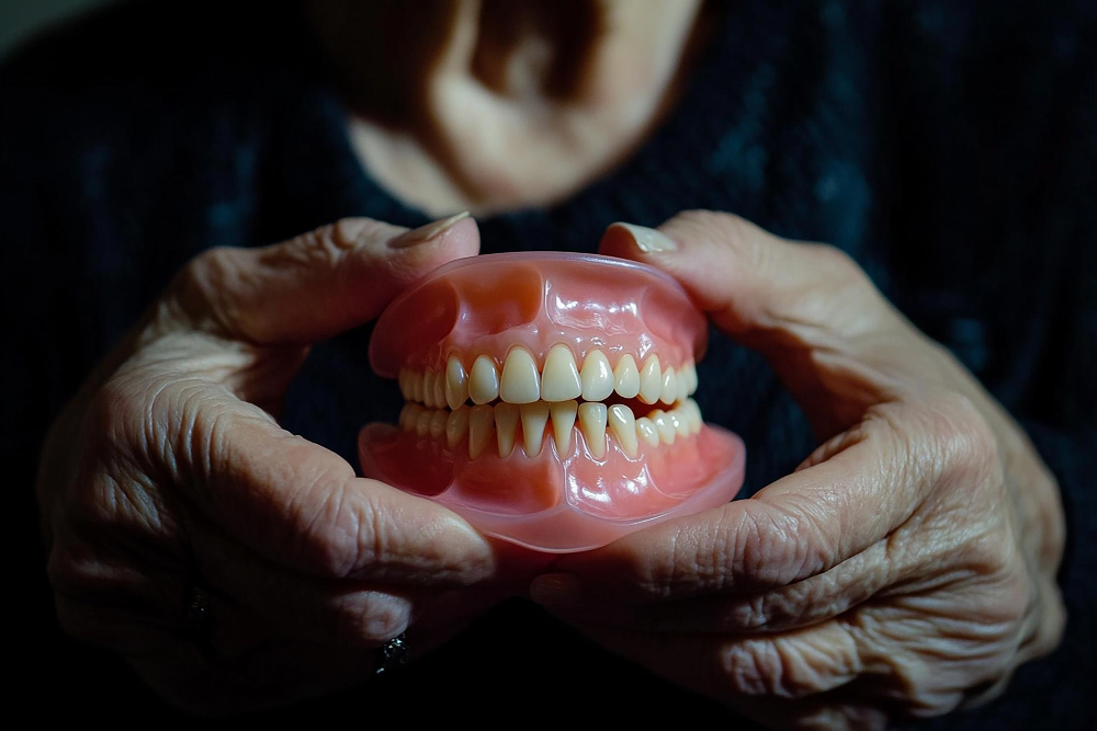 Dentist examining a patient for common dental problems at a dental clinic in Doha.